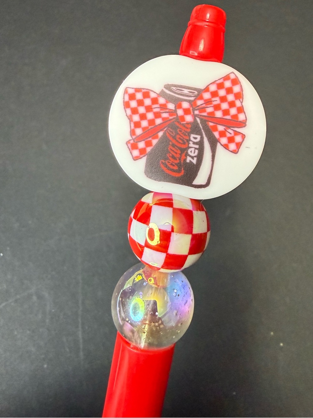 New Coke Zero Beaded Novelty Pen